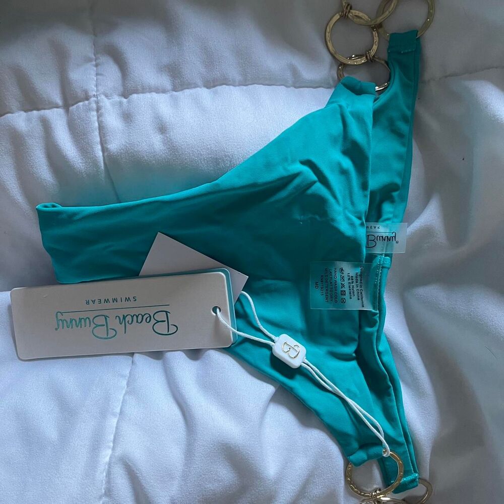 Beach-bunny Women's Blue and Green Bikini-and-tankini-tops